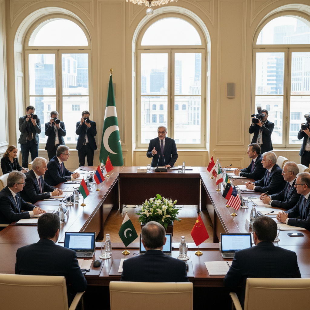 Ishaq Dar Reviews Regional Ties With US, UK and Chinese Envoys