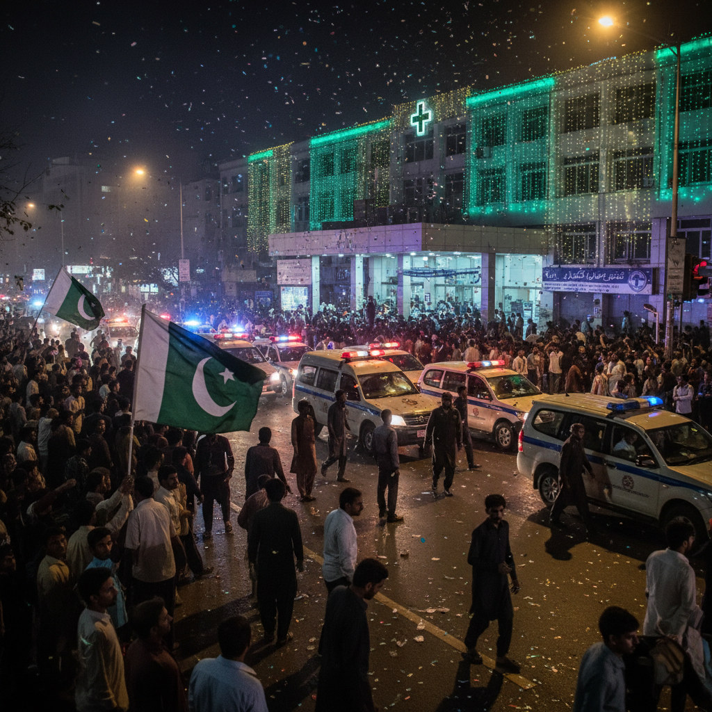 Karachi Celebratory Gunfire Leaves 2 Dead and 94 Wounded