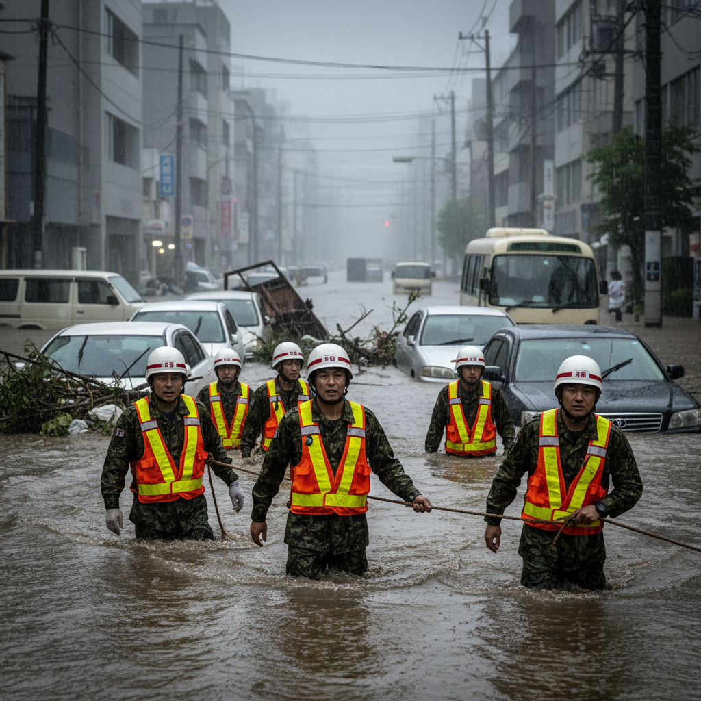 Military Deployed in Japan as Extreme Downpours Kill 8