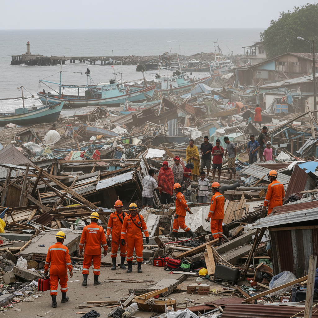 Magnitude-7.7 Earthquake Hits Indonesia, Leaving 20 Dead